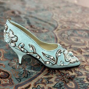 Blue shoe ornament
